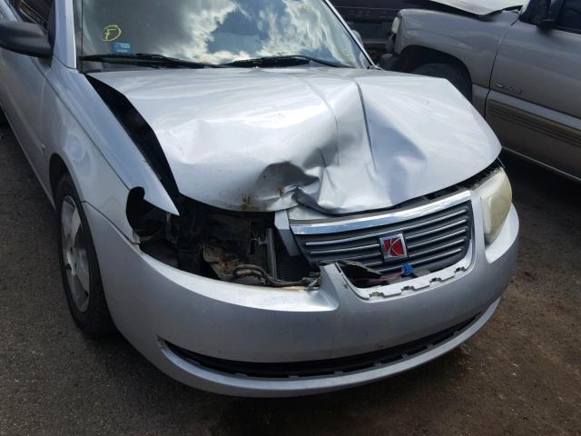1G8AJ55F96Z202751 - 2006 SATURN ION LEVEL SILVER photo 9