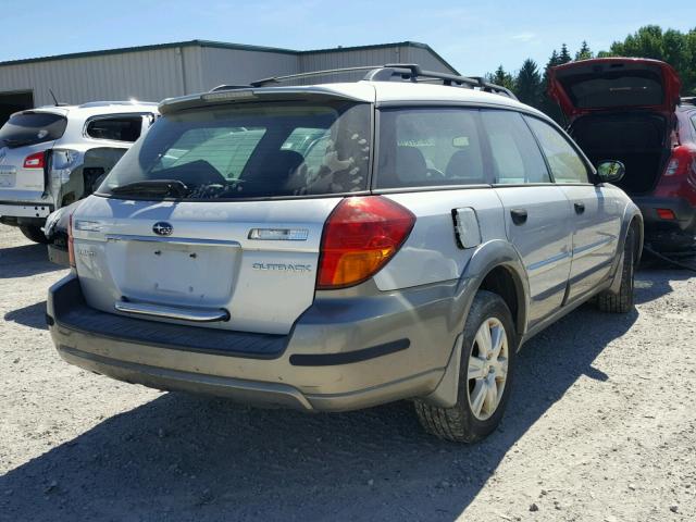 4S4BP61C957382586 - 2005 SUBARU LEGACY OUT GRAY photo 4