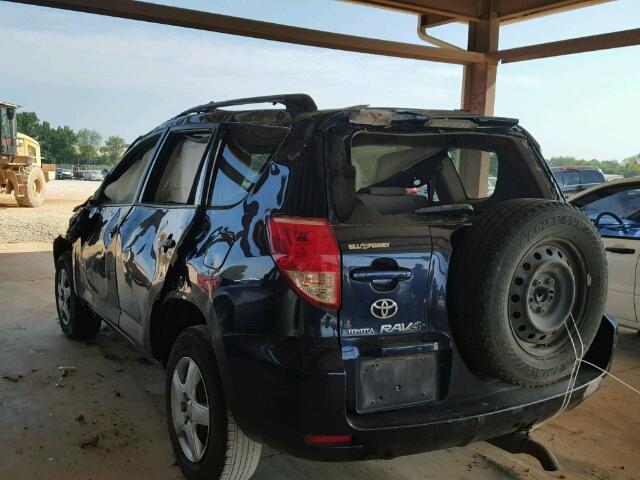 JTMZD33VX75076522 - 2007 TOYOTA RAV4 BLUE photo 3