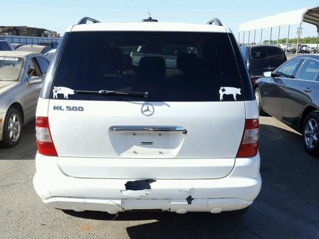 4JGAB75E52A363477 - 2002 MERCEDES-BENZ ML 500 WHITE photo 9