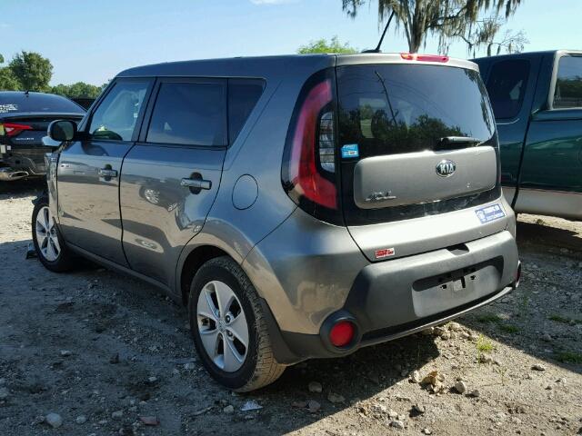 KNDJN2A26E7061661 - 2014 KIA SOUL GRAY photo 3