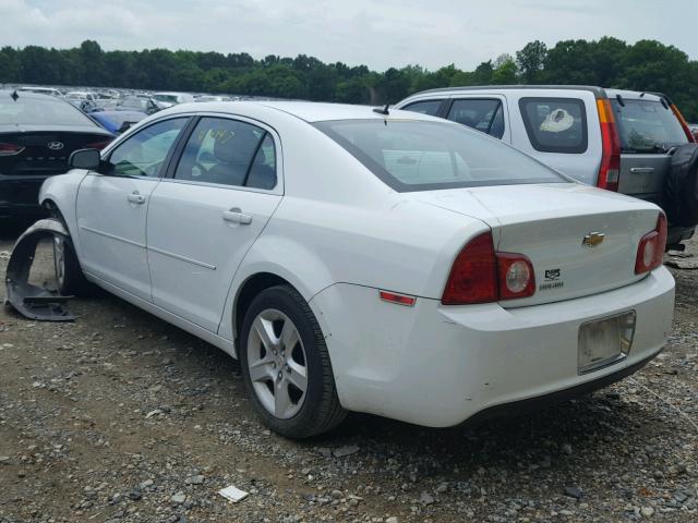 1G1ZB5EB0AF270085 - 2010 CHEVROLET MALIBU LS WHITE photo 3