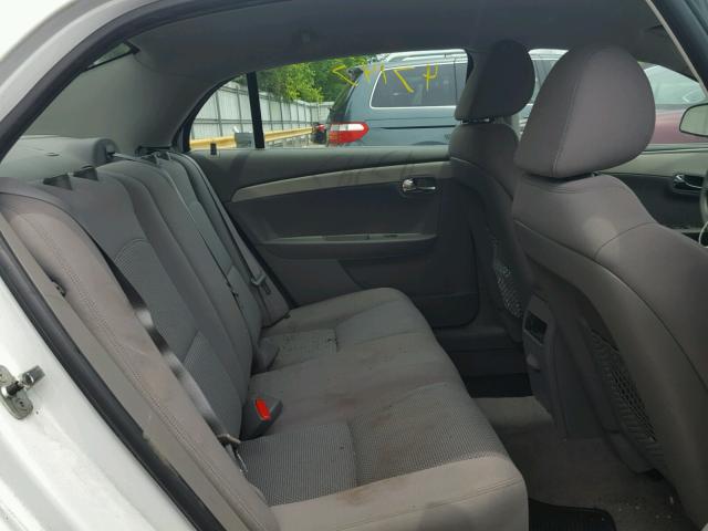 1G1ZB5EB0AF270085 - 2010 CHEVROLET MALIBU LS WHITE photo 6