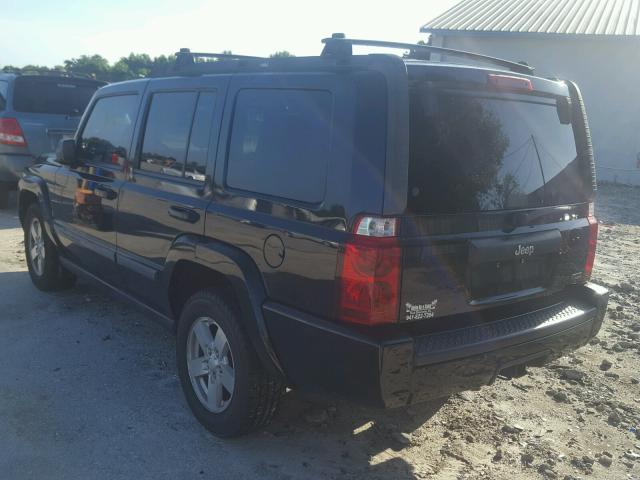 1J8HH48P87C505791 - 2007 JEEP COMMANDER შავი ფოტო 3