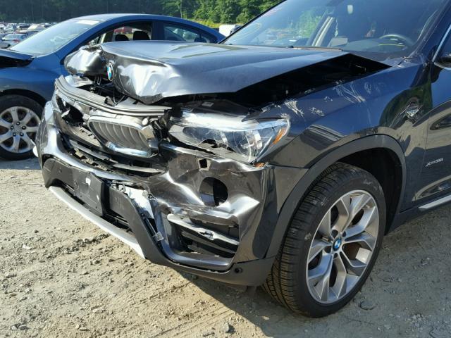 5UXXW5C5XG0N92551 - 2016 BMW X4 XDRIVE3 CHARCOAL photo 9