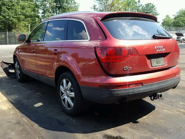 WA1BY74L08D035361 - 2008 AUDI Q7 3.6 QUA RED photo 3