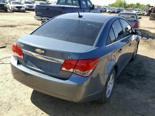 1G1PF5SC0C7363260 - 2012 CHEVROLET CRUZE LT BLUE photo 4