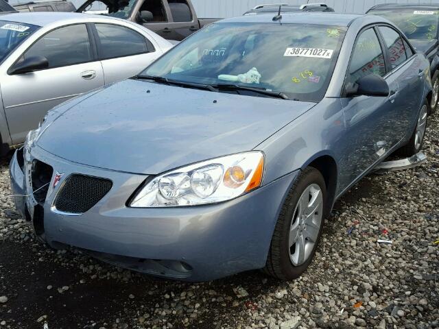 1G2ZG57B484257386 - 2008 PONTIAC G6 BASE BLUE photo 2