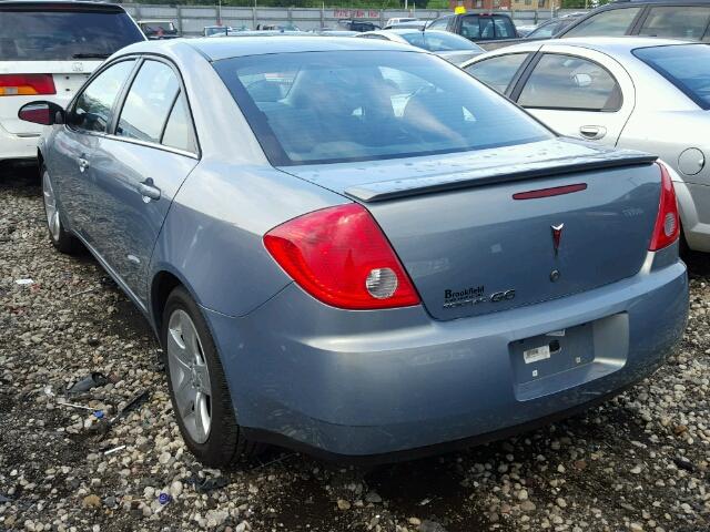 1G2ZG57B484257386 - 2008 PONTIAC G6 BASE BLUE photo 3