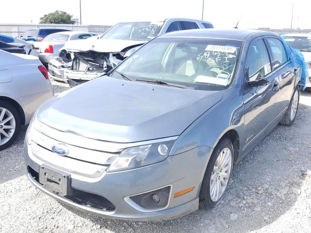 3FADP0L30BR302738 - 2011 FORD FUSION HYB BLUE photo 2