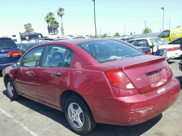 1G8AG52F05Z115550 - 2005 SATURN ION LEVEL 勃艮第红 照片 3