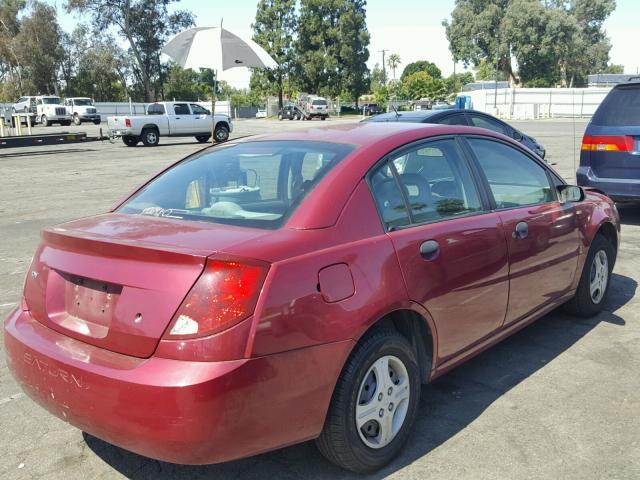 1G8AG52F05Z115550 - 2005 SATURN ION LEVEL 勃艮第红 照片 4
