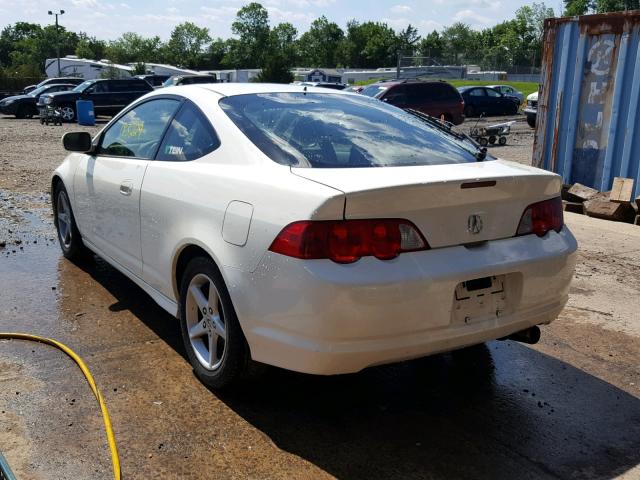 JH4DC53072C034194 - 2002 ACURA RSX TYPE-S WHITE photo 3