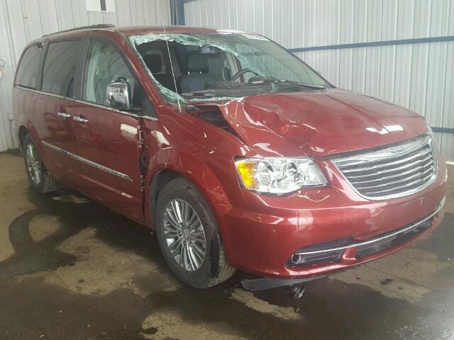 2C4RC1CG3ER338860 - 2014 CHRYSLER TOWN & COU MAROON photo 1