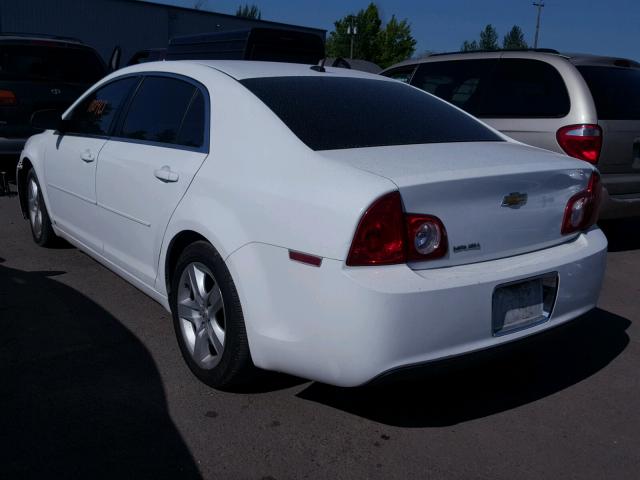 1G1ZB5EB4AF108136 - 2010 CHEVROLET MALIBU LS WHITE photo 3
