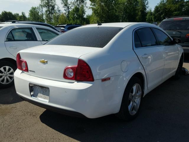 1G1ZB5EB4AF108136 - 2010 CHEVROLET MALIBU LS WHITE photo 4