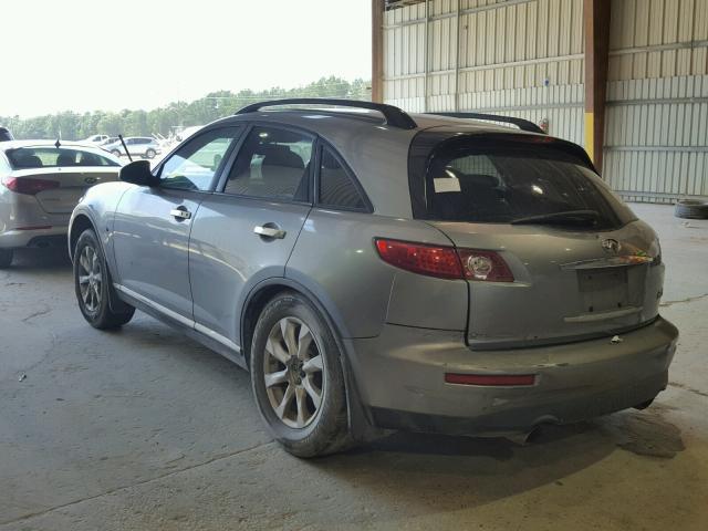 JNRAS08U76X103356 - 2006 INFINITI FX35 SILVER photo 3