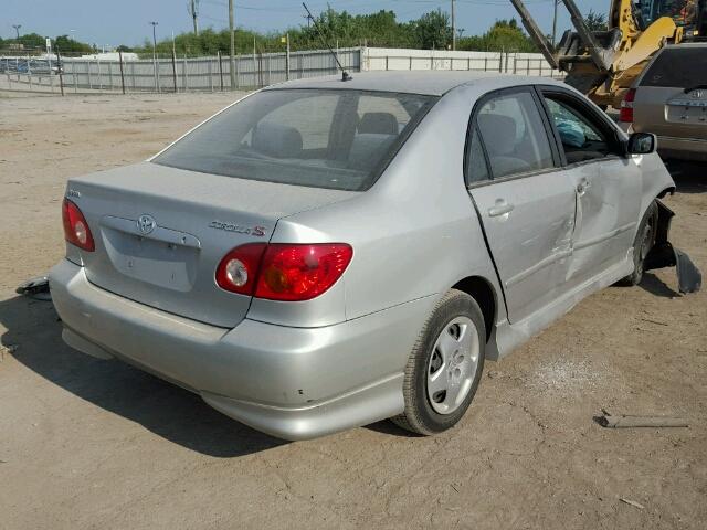 1NXBR32E34Z233308 - 2004 TOYOTA COROLLA SILVER photo 4