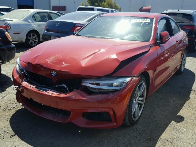 WBA3R5C5XEK188123 - 2014 BMW 435 XI RED photo 2