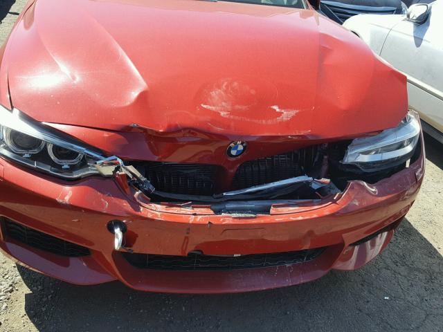 WBA3R5C5XEK188123 - 2014 BMW 435 XI RED photo 9