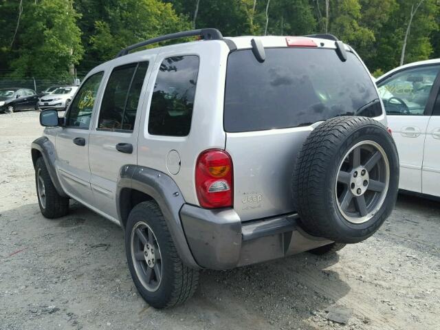 1J4GL48K63W678637 - 2003 JEEP LIBERTY SP SILVER photo 3