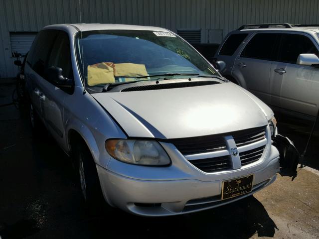 1D4GP45RX7B100181 - 2007 DODGE CARAVAN SX SILVER photo 1