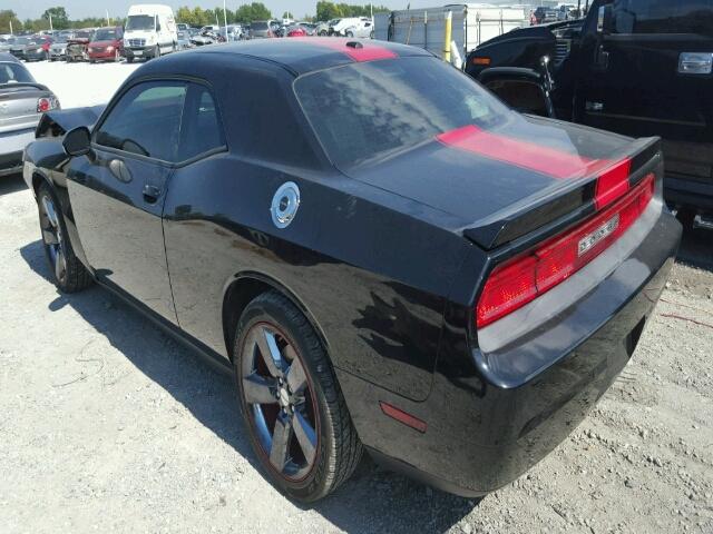 2C3CDYAG8DH540570 - 2013 DODGE CHALLENGER BLACK photo 3