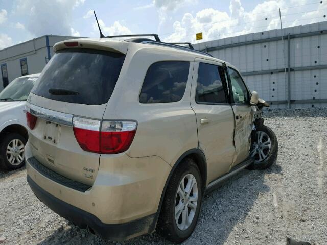 1D4RE4GG1BC742334 - 2011 DODGE DURANGO CR TAN photo 4