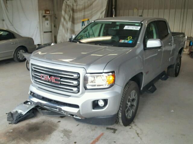 1GTG6CEN8H1223640 - 2017 GMC CANYON SLE SILVER photo 2