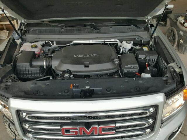 1GTG6CEN8H1223640 - 2017 GMC CANYON SLE SILVER photo 7