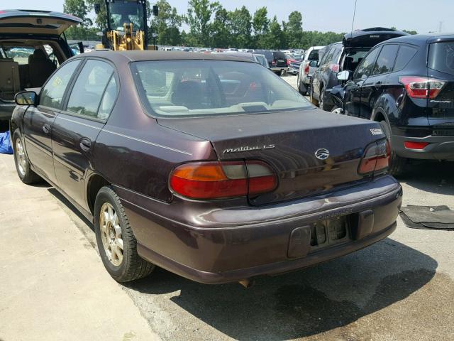 1G1NE52MXXY162484 - 1999 CHEVROLET MALIBU LS Bənövşəyi foto 3