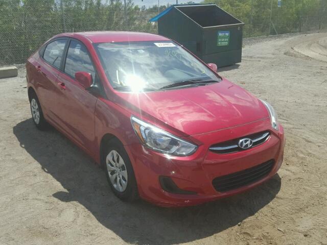 KMHCT4AE4GU970650 - 2016 HYUNDAI ACCENT SE RED photo 1