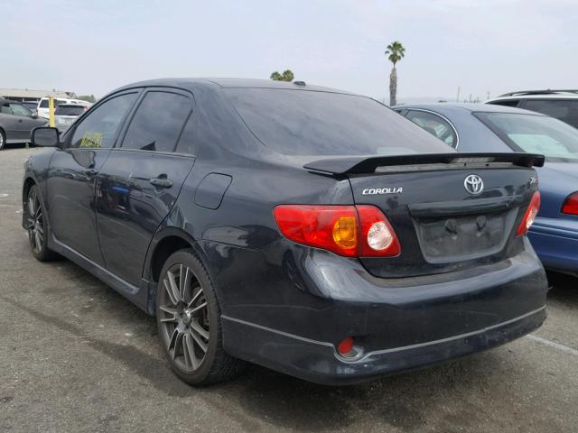 1NXBE40E99Z005096 - 2009 TOYOTA COROLLA XR 黑色 照片 3