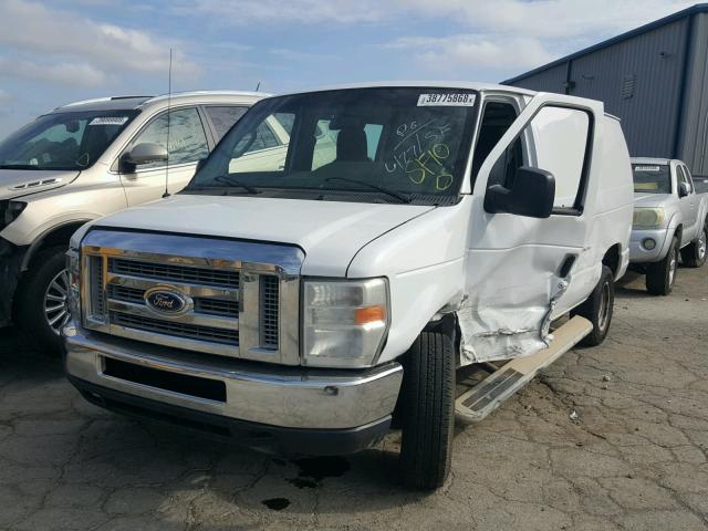 1FTNE2EW5ADA29438 - 2010 FORD ECONOLINE WHITE photo 2