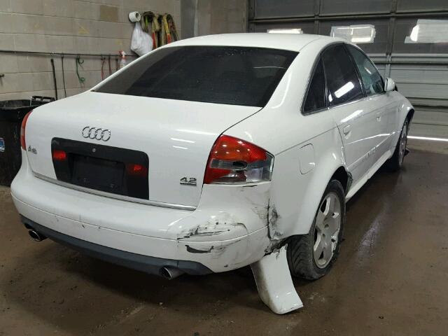 WAUML64BX3N038458 - 2003 AUDI A6 4.2 QUA WHITE photo 4