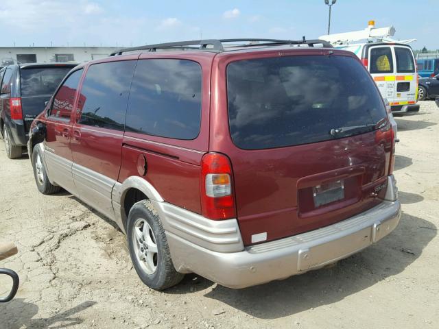 1GMDX03E11D283874 - 2001 PONTIAC MONTANA RED photo 3