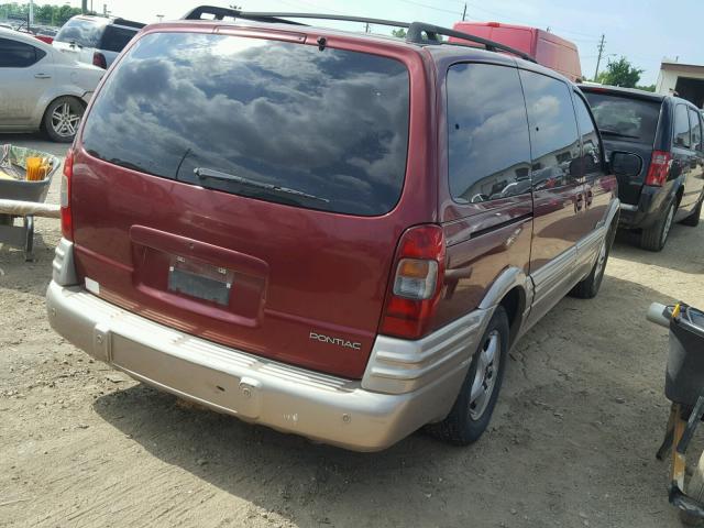 1GMDX03E11D283874 - 2001 PONTIAC MONTANA RED photo 4