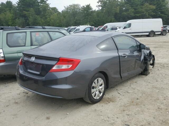 2HGFG3B58CH562343 - 2012 HONDA CIVIC LX GRAY photo 4