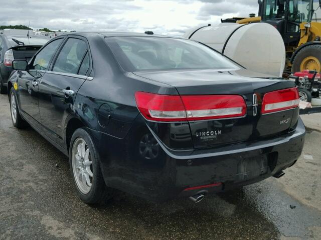 3LNHL2GC9CR823547 - 2012 LINCOLN MKZ BLACK photo 3