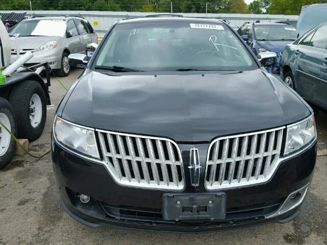 3LNHL2GC9CR823547 - 2012 LINCOLN MKZ BLACK photo 9