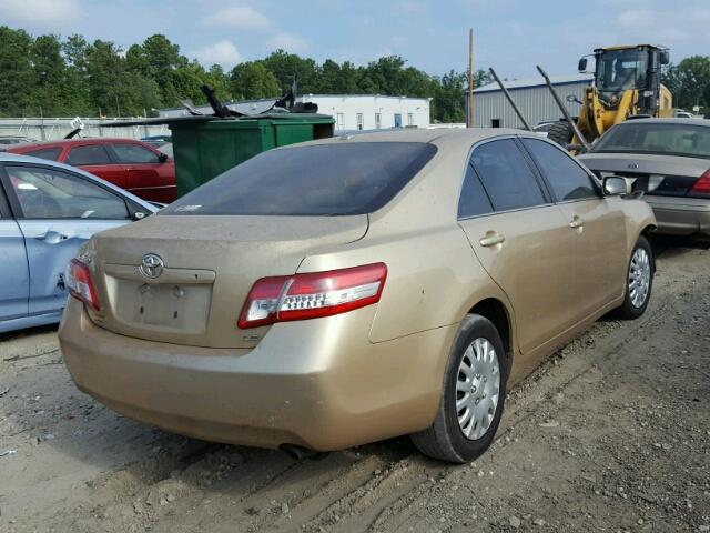 4T1BF3EK3BU167334 - 2011 TOYOTA CAMRY BASE GOLD photo 4