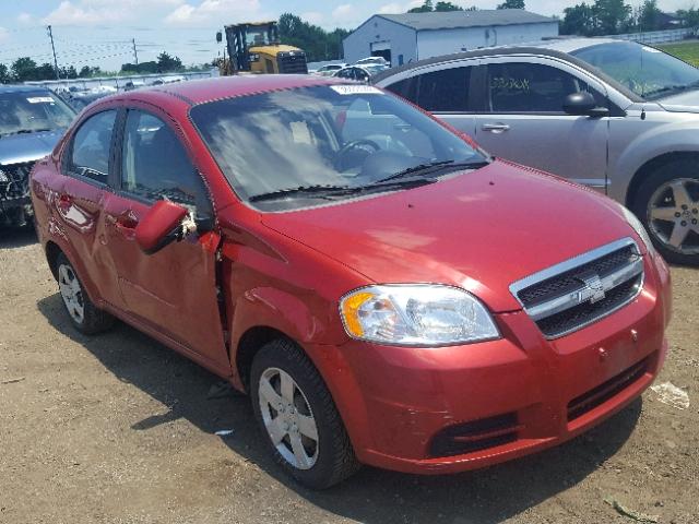 KL1TD5DE1BB233064 - 2011 CHEVROLET AVEO LS RED photo 1