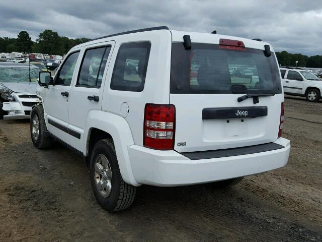 1C4PJLAK7CW159855 - 2012 JEEP LIBERTY SP WHITE photo 3