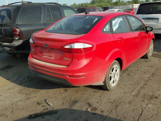 3FADP4BJ6FM204355 - 2015 FORD FIESTA SE RED photo 4