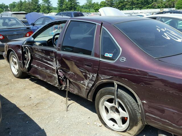 1G1BL52P7SR141016 - 1995 CHEVROLET CAPRICE / MAROON photo 10