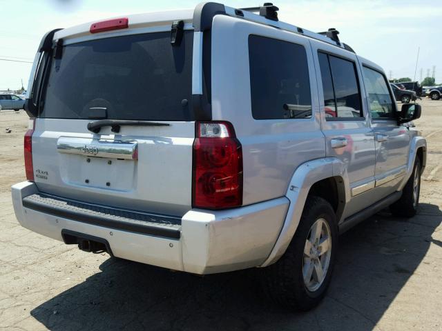 1J8HG58N76C106327 - 2006 JEEP COMMANDER SILVER photo 4