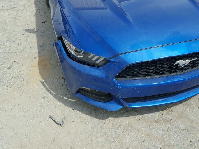 1FA6P8AM4H5234491 - 2017 FORD MUSTANG BLUE photo 9