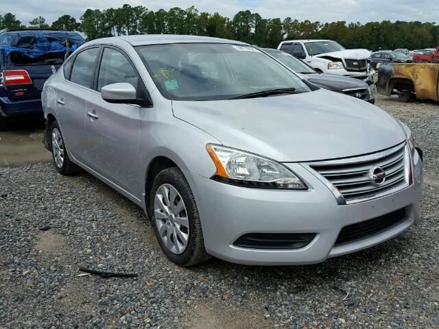 3N1AB7AP8FL650180 - 2015 NISSAN SENTRA S SILVER photo 1