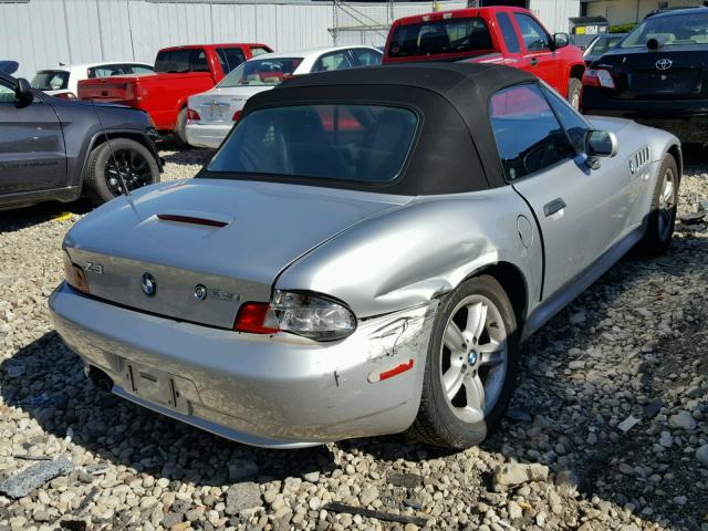 WBACN334X1LM00742 - 2001 BMW Z3 2.5 SILVER photo 4