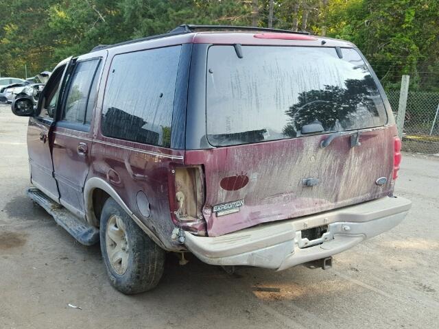 1FMRU17L9WLC29068 - 1998 FORD EXPEDITION MAROON photo 3